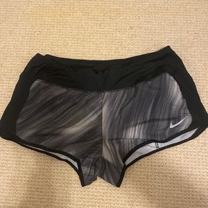 Nike DRI-FIT Black and White Shorts